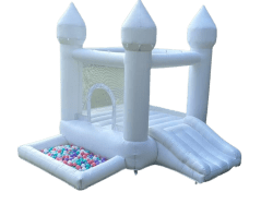 White Bounce Castle Toddler Soft Play Package