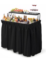 Cooler Table with Bar Shelf